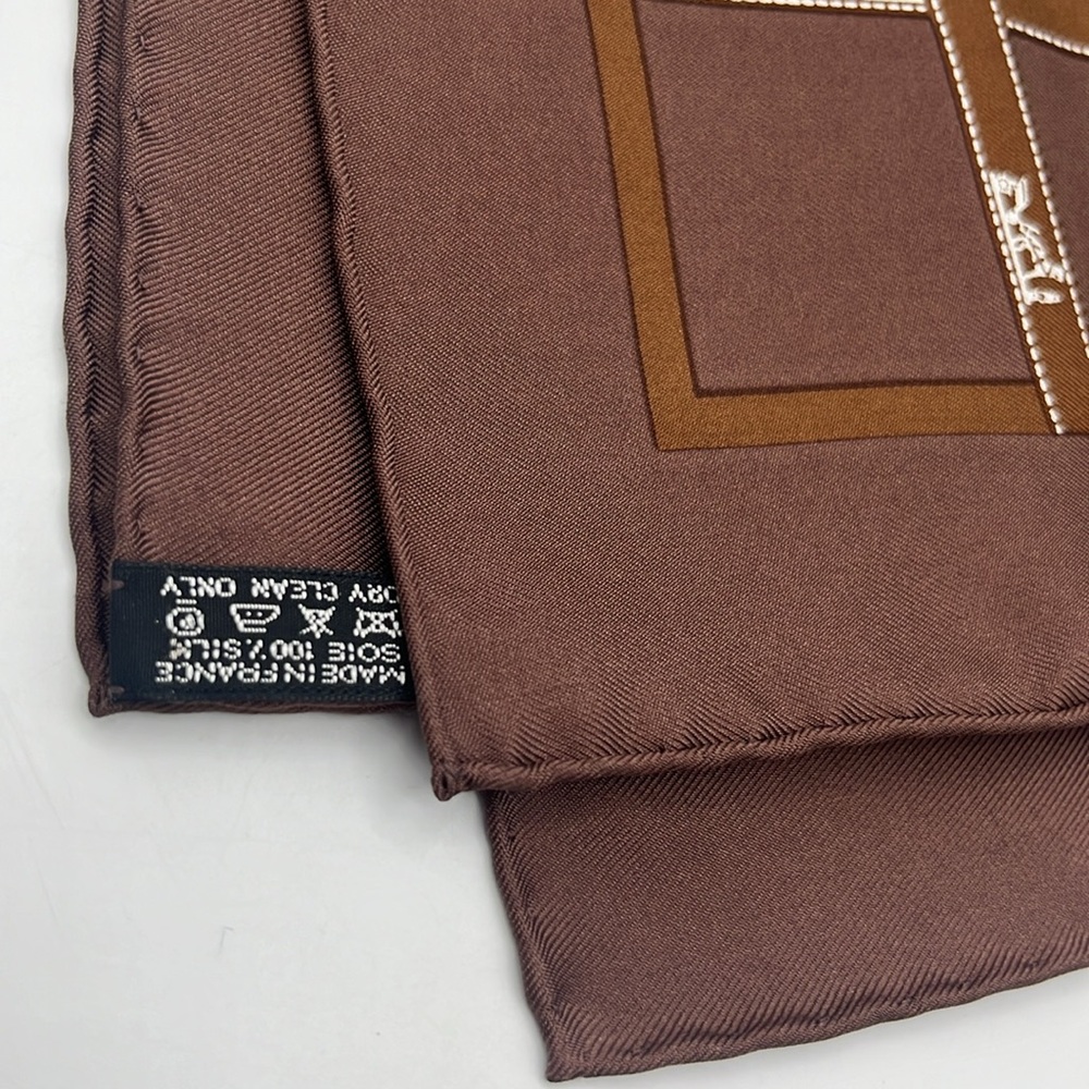 Hermes Ribbon Scarf and Box 16.5” x 16.5” - Picture 10 of 12